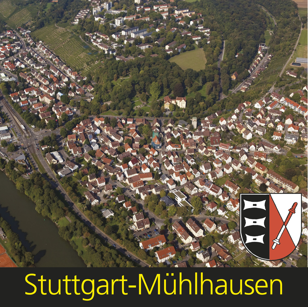 Der Stadtbezirk Mühlhausen von oben gesehen. Foto: Stadt Stuttgart