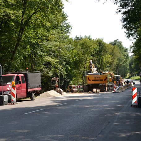 Die Bauarbeiten für den neuen Regenüberlaufkanal haben bereits begonnen. Foto: Stadt Stuttgart
