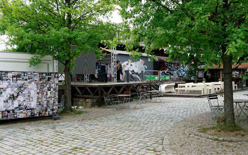 Die Kulturinsel auf dem ehemaligen Zollamt-Areal. Foto: Stadt StuttgartBildbeschreibung