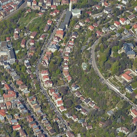 Das Gebiet um die Straße