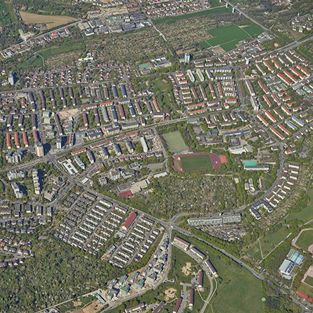 Der Stadtbezirk Rot soll aufgewertet werden. Foto: Stadtmessungsamt