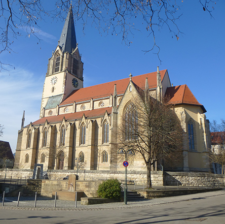 Die Martinkirche im Ortskern im Stadtbezirk Möhringen. Foto: Stadt Stuttgart