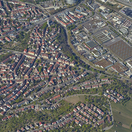 Blick auf das Sanierungsgebiet Gaisburg. Foto: Stadt Stuttgart