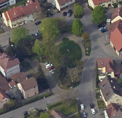 Der Kelterplatz in Hofen wird umgestaltet. Foto: Stadtmessungsamt