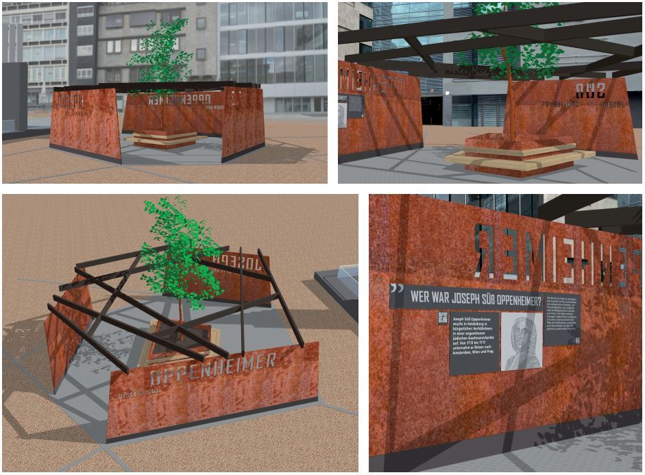 Visualisierung des Erinnerungsorts.