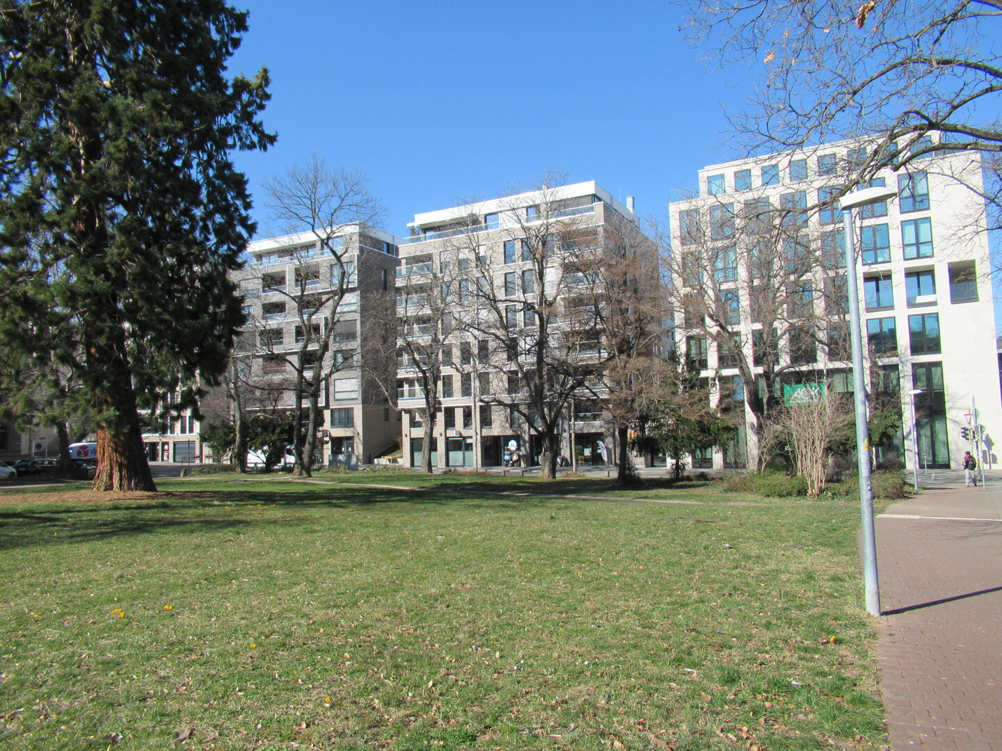 Alter Baumbestand säumt die Anlage