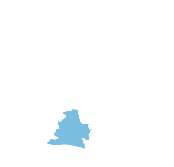 Karte des Stadtbezirkes Stuttgart-Möhringen