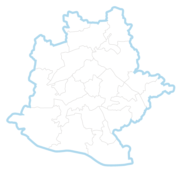 Karte mit allen Bezirken
